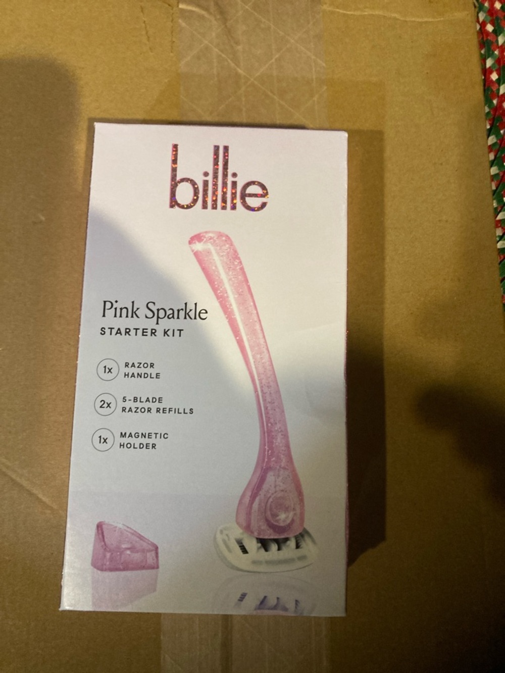 billie Pink Sparkle Razor Starter Kit - Pink